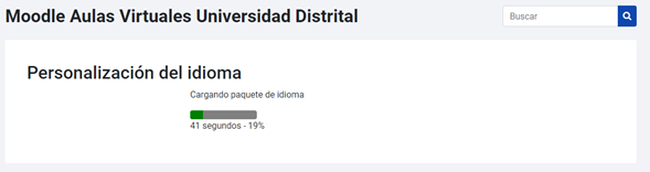 Módulo de personalización de idioma -- Elegir idioma