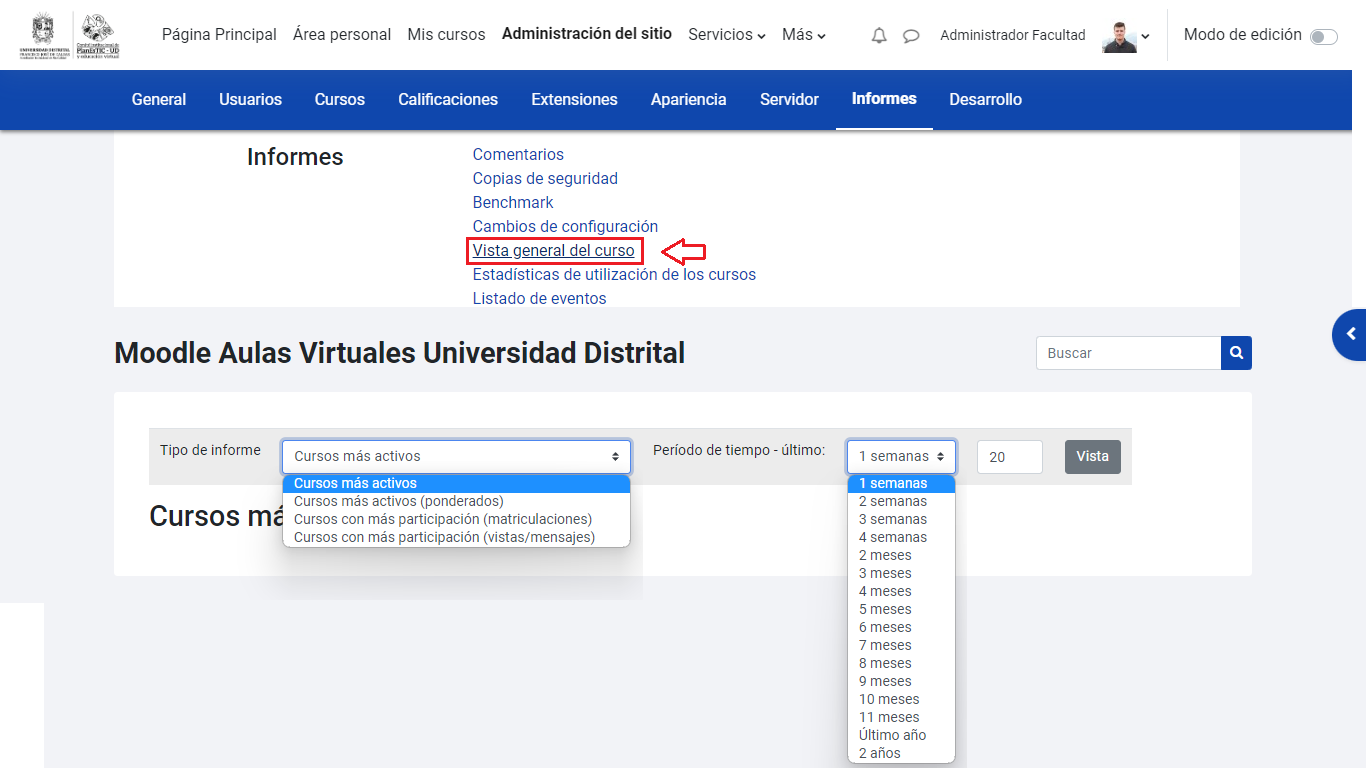 Vista general del curso