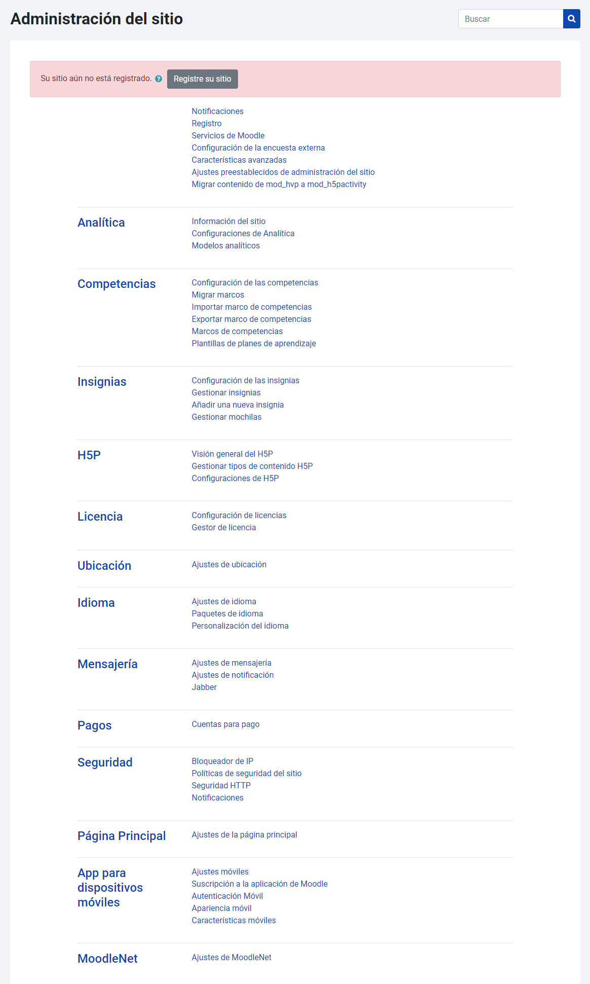 Menú de Administrador (acceso lateral)