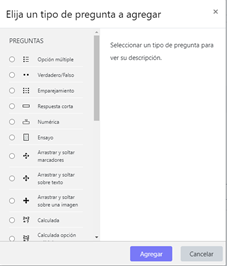 Editar cuestionario Módulo cuestionario